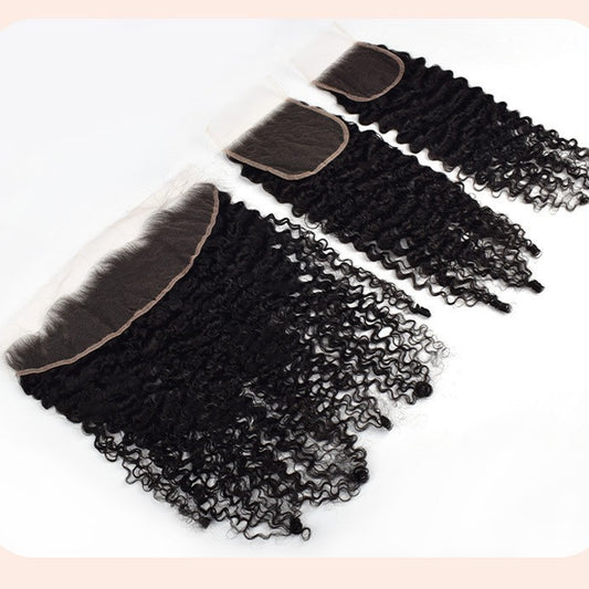 Lace Hair Block Wig Brazila Hair Bundle Burmese Curly Human Hair Curtains