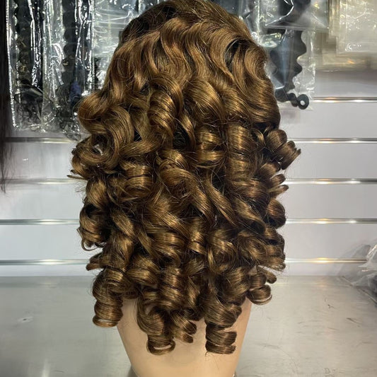 Peluca Fumi de 13x4 con doble trama, 100 % cabello humano, cabello real transfronterizo. 