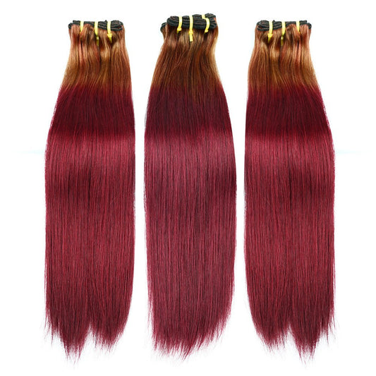 Real Hair Double Drawn Straight Fumi Human Hair Double Braid Hair Curtains