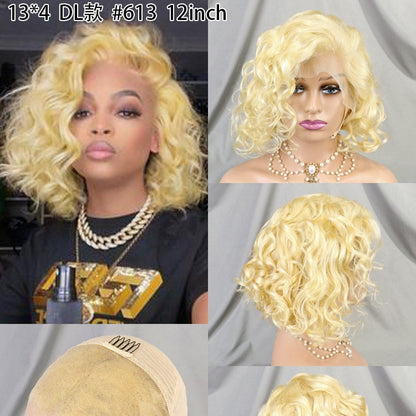 13x4 Deep Loose 613 Blonde Wig 100% Human Hair Real Hair