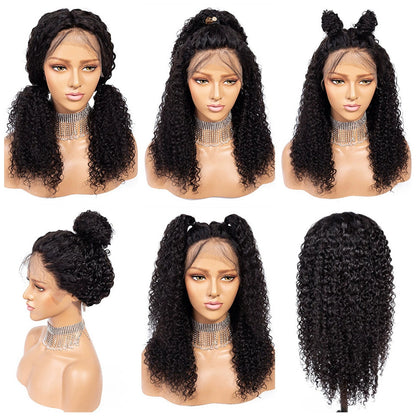 13*6 Kinky Curly Lace Front Lace Head Cover Real Wig