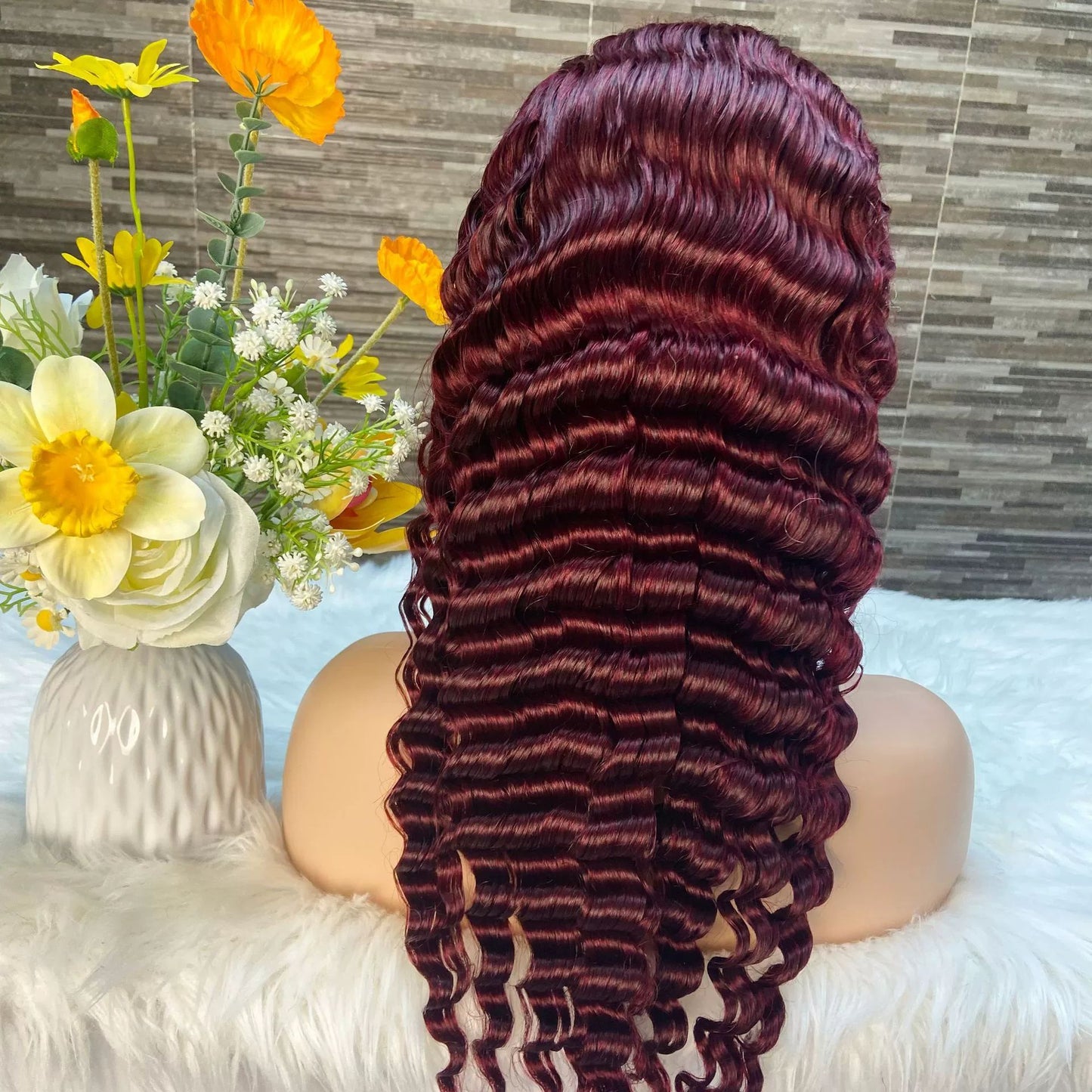 Lace Front Wig 13*4 Real Hair Can Be Attached to Each Curvature Color