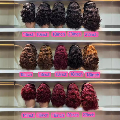 13x4 Wig Bouncy Curly Wig High Density Double Drawn