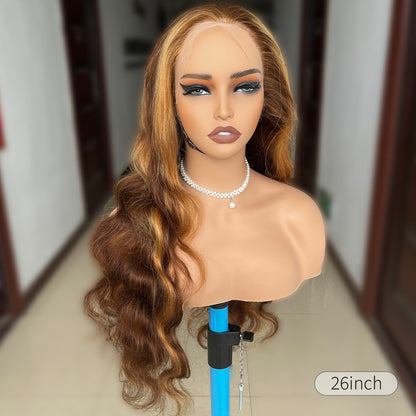 13*4  Lace Front Wig Body Wave Human Hair 427# Real Hair Headgear