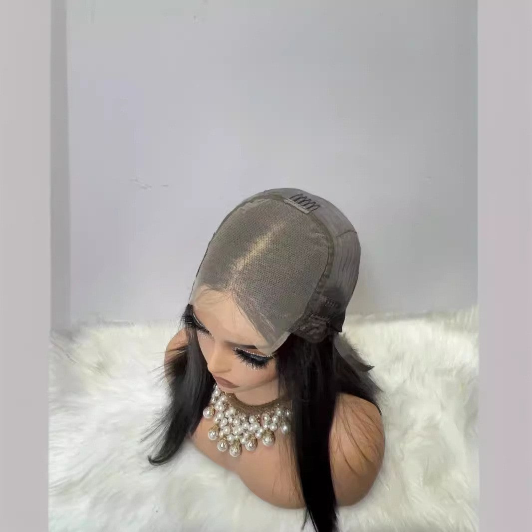 Black Long Straight Hair 5x5 Lace Real Hair 100%human Hair Wig