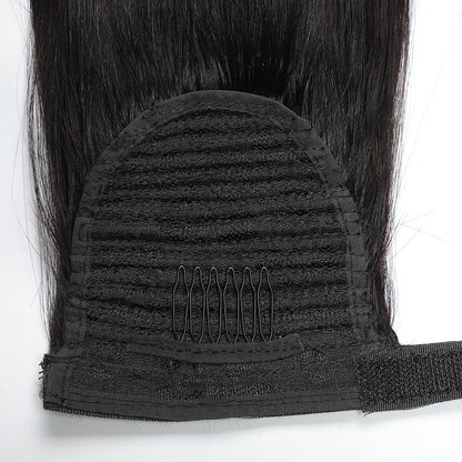 HUMAN HAIR Real Hair Wig velcro Ponytail WRAP PONYTAIL