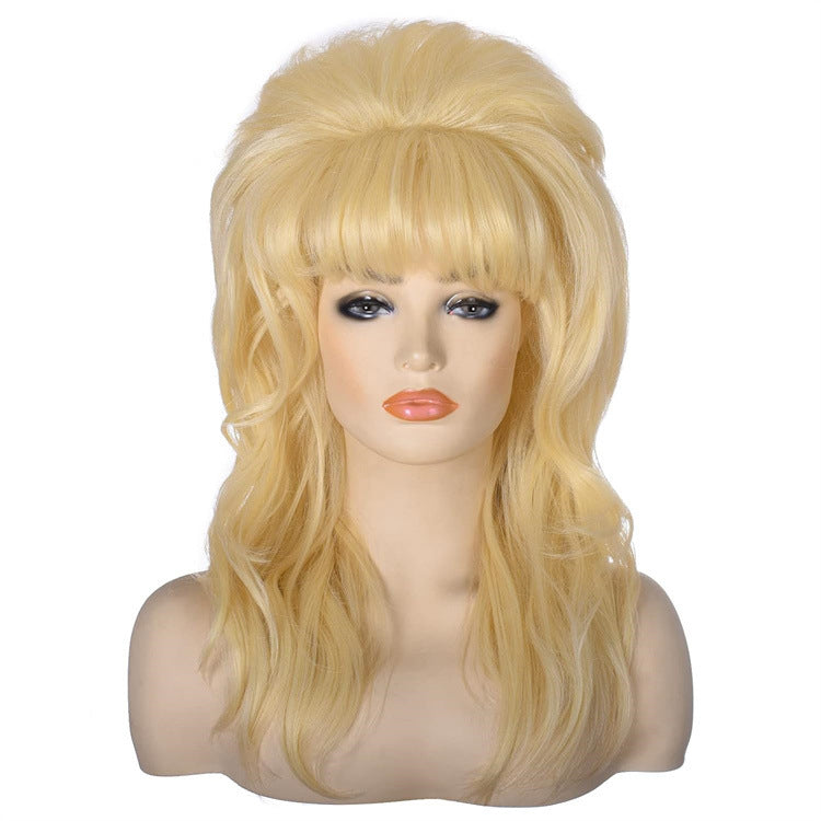 Housewife 1950s-1970s Dolly Parton golden retro wig set