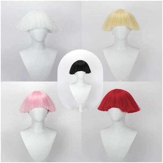 Lady Gaga Bobble Head Bowl hair cut Wig Independent Station High Temperature hair