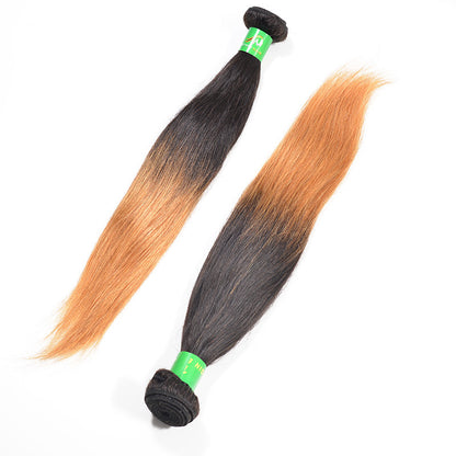 Hot Sale Real Human Hair Bundles Natural Color Hair Long Straight Hair Curtain Wig Manufacturers Wholesale