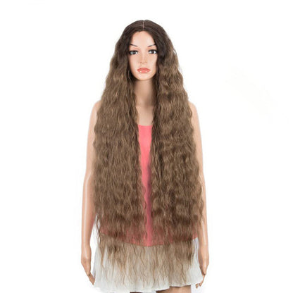 100cm Female Long Curly Hair Kanekalon Beyonce Wig 1 Meter Wig 40 Inches
