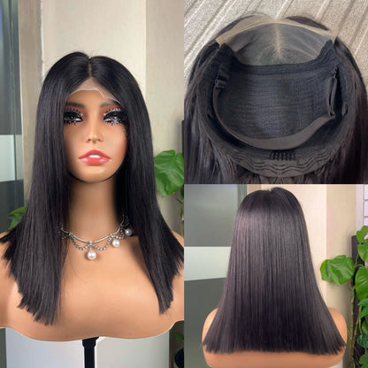 Wig Female 5*5 Transparent Lace Straight bob Hair
