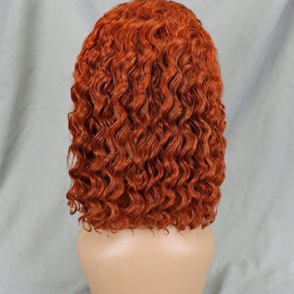 13*4 Lace Deep Wave Human Hair Wig Real Hair Sets for Women's Bobble Heads