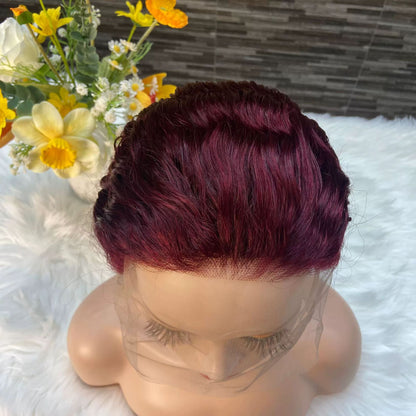 Lace Front Wig 13*4 Real Hair Can Be Attached to Each Curvature Color