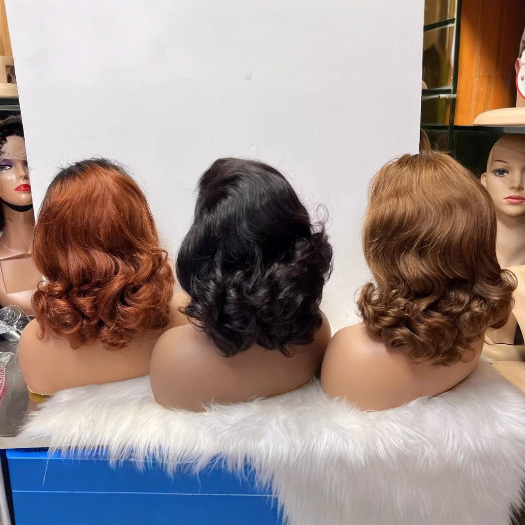 hot-selling model 13x4 Bouncy Loose 100%human Hair