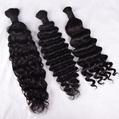Real human hair natural deep wave human hair wig with real human hair strands