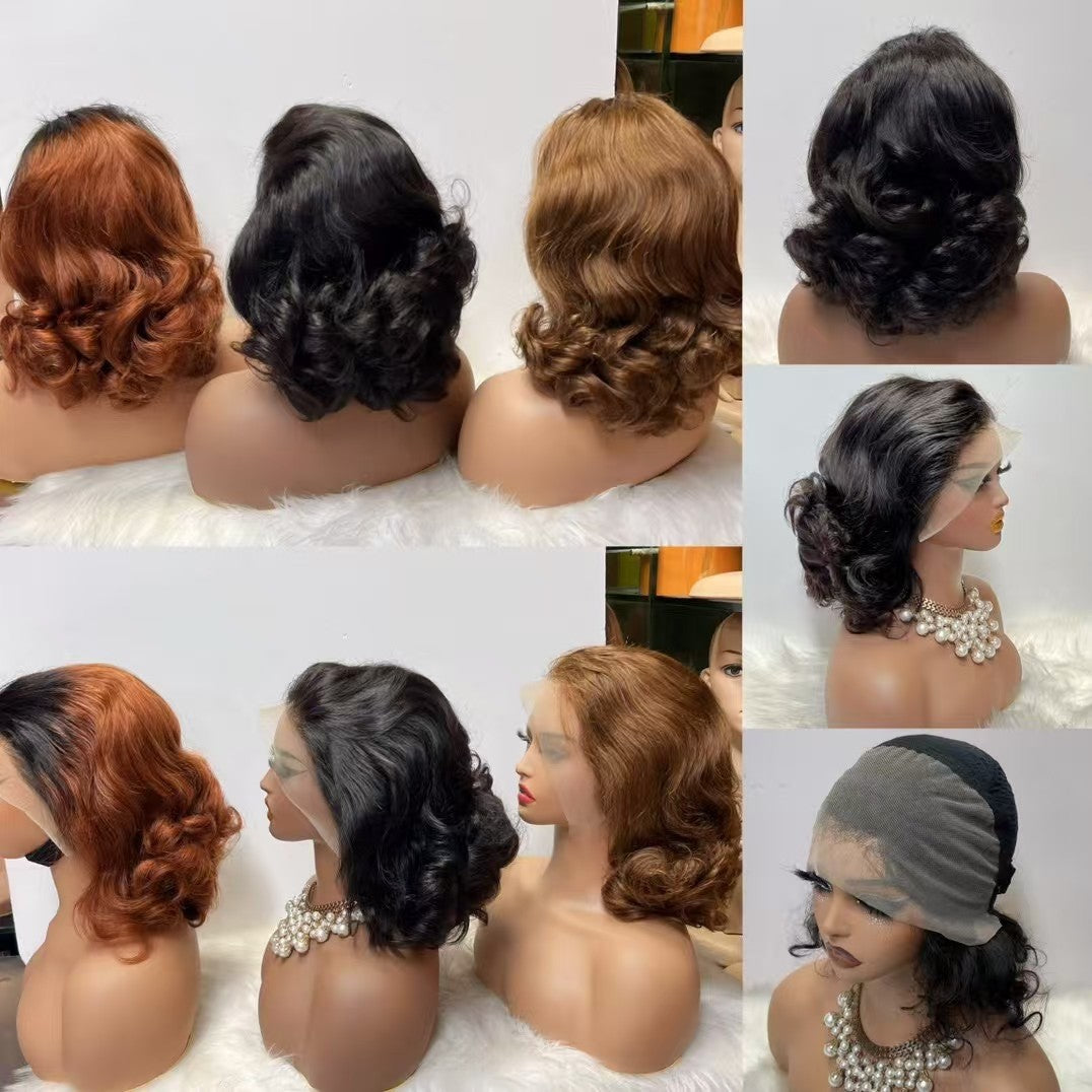 hot-selling model 13x4 Bouncy Loose 100%human Hair
