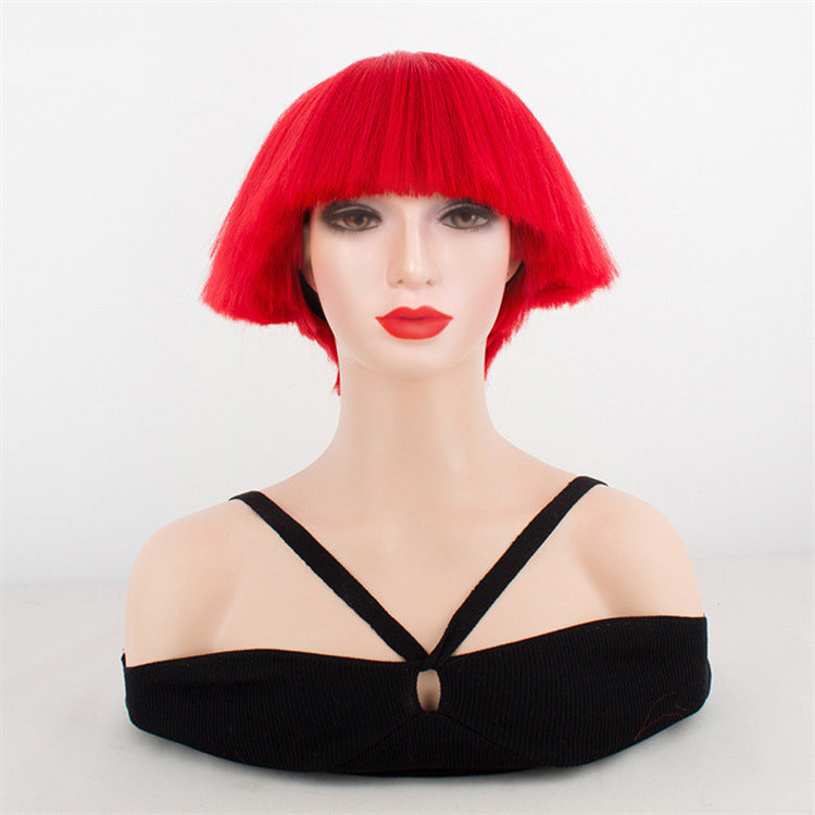 Lady Gaga Bobble Head Bowl hair cut Wig Independent Station High Temperature hair