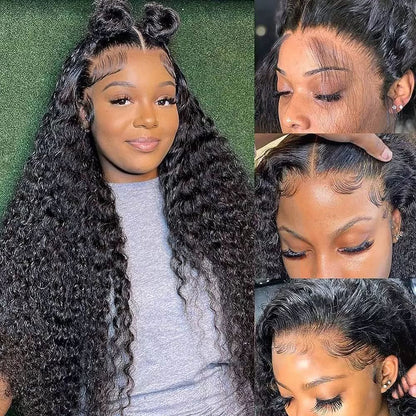4x4 Deep Wave Lace Head Cover Lace Wig Real Wig Head Cover Hot Goods