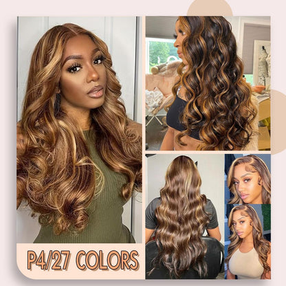 13X4 Front Lace Wig P427 Lace Frontal Wig Body Wave Real Hair Wigs