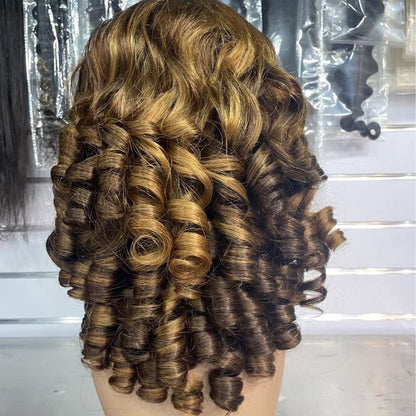 13x4 Fumi Wig Double Drawn Wig 100%human Hair Cross-border Real Hair