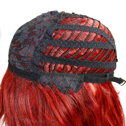 Fashion Hot Sale Middle Length Curly Hair Middle Parted Chemical Fiber Hair Wig