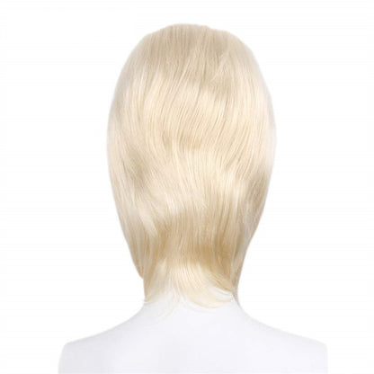 60s Retro Wig 613Blonde Gold 14 Inch Side Bangs Party Carnival Halloween Wig