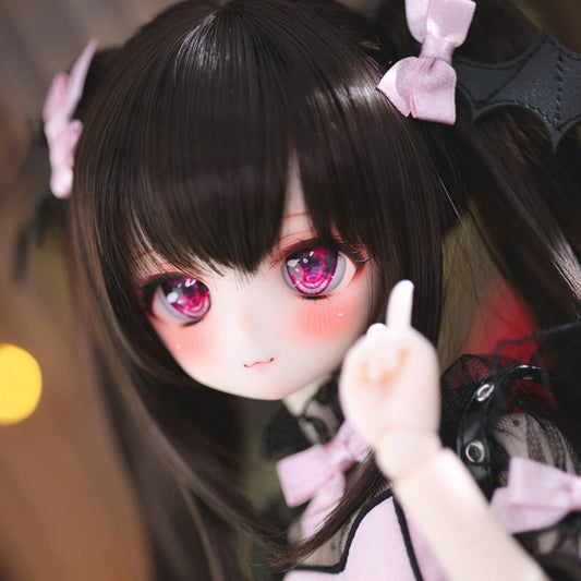 BJD Wig Factory Double Ponytail 3 Points BJD Doll Headgear Milk Soft Silk 3 Points 4 Points 6 Points High Temperature Silk Wig
