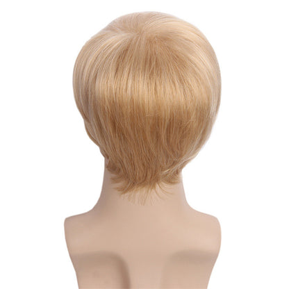 Golden 613 blonde wig 12' short synthetic hair wigs for men
