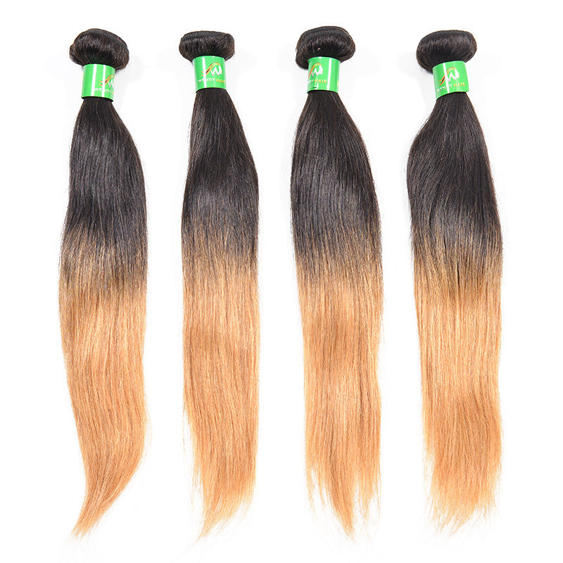 Hot Sale Real Human Hair Bundles Natural Color Hair Long Straight Hair Curtain Wig Manufacturers Wholesale