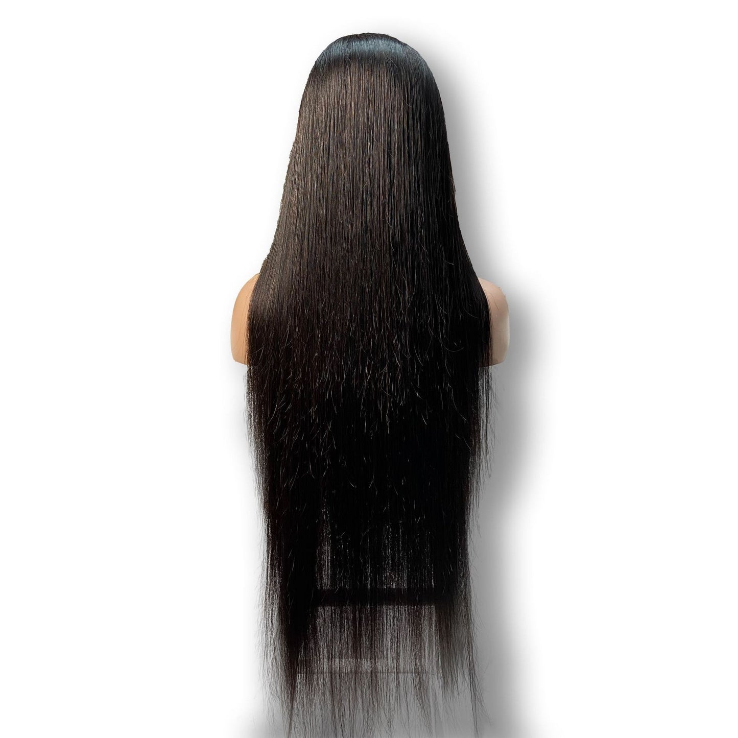 Black Front Lace 13X4 Spliced Front Lace 100% Real Long Straight Hair Wig