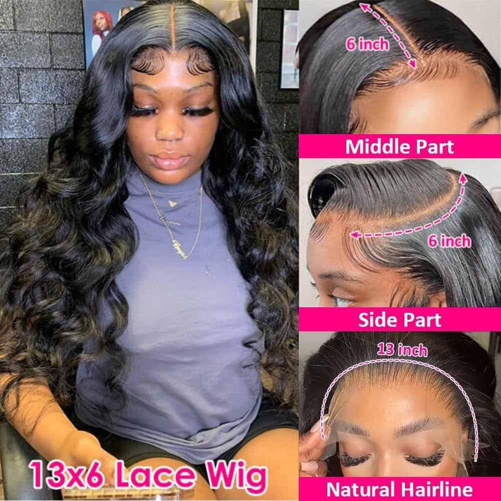Wigs 13*6 Lace Long Curly Hair Big Wave Real Hair Head Covering Body Wig