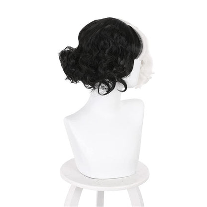 Cruella Deville Wig Half Black Half White Halloween Wig