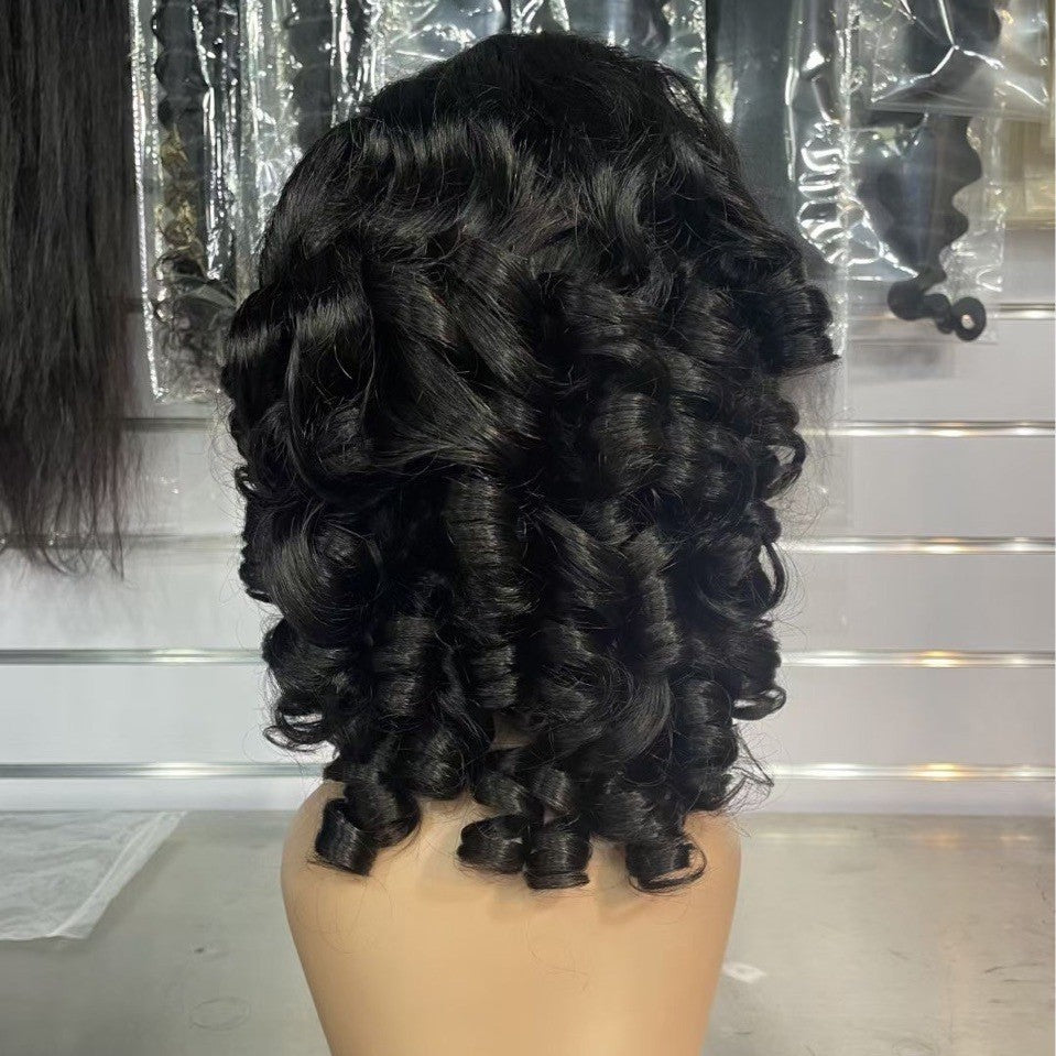 13x4 Fumi Wig Double Drawn Wig 100%human Hair Cross-border Real Hair