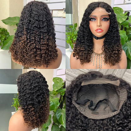 Front Lace Lace Small Curly Wig Head 5*5 Burmese Curly Curly Wig