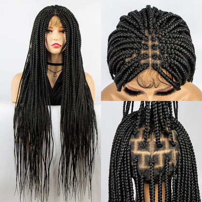 Lace Braid Chemical Fiber Head Covers Full Lace Long Braid Head Covers Wig