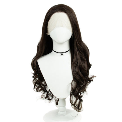 Synthetic Wigs with Front Allace Simulation Hand Hook Chemical Fiber Ladies Wig