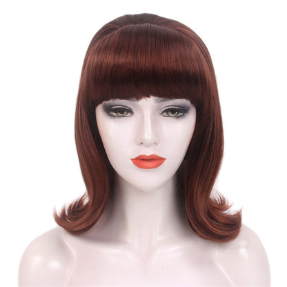 Wig wig cap auburn beehive wig