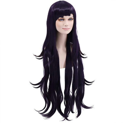 Danganronpa 2: Goodbye Despair Academy Mikan Tsumugi Purple Irregular Super Long Curly Wig
