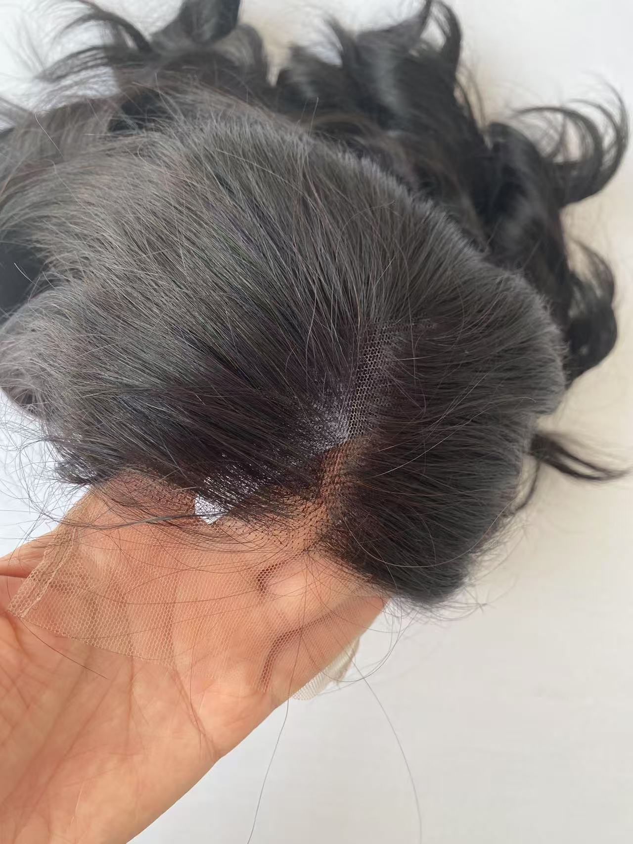 Double Drawn Bouncy Curly Human Hair Wigs Front Lace Real Hair Wigs