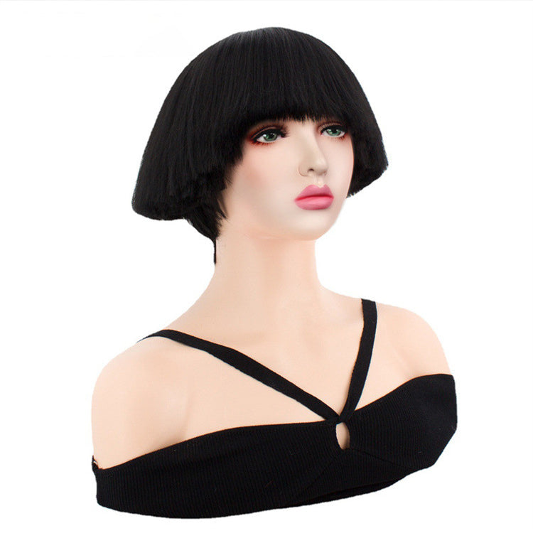 Lady Gaga Bobble Head Bowl hair cut Wig Independent Station High Temperature hair
