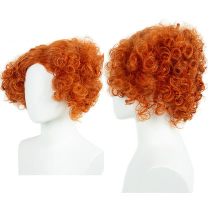 Alice in Wonderland cosplay Mad Hatter orange fluffy high-temperature wig