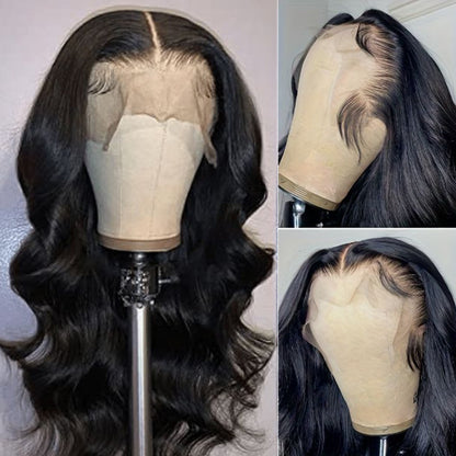 100% Brazilian Raw Human Hair Wig 13X4 Lace Frontal Wigs