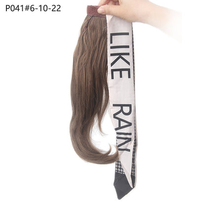 Ponytail Hair Extensions Wig High Temperature Hair Curly Hair Long Hair Velcro Strap