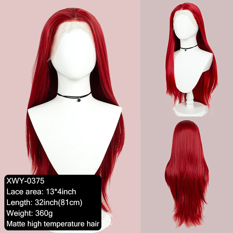 Gray Gradient 32inch Large Area 13x3 Half Hand Hook Front Lace Wig