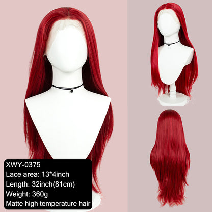 Gray Gradient 32inch Large Area 13x3 Half Hand Hook Front Lace Wig