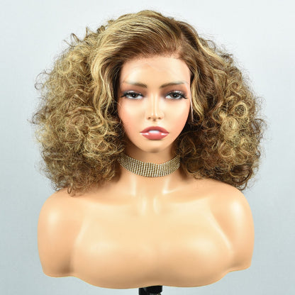 13x4 Lace Super Double Drawn Human Hair Wig African Full Human Hair Head Covers