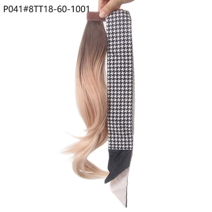 Ponytail Hair Extensions Wig High Temperature Hair Curly Hair Long Hair Velcro Strap