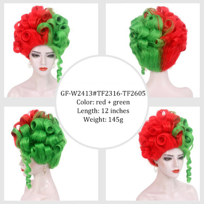 Cos wig universal British independent station dance party festival high hat wig headgear Halloween high temperature wire wig