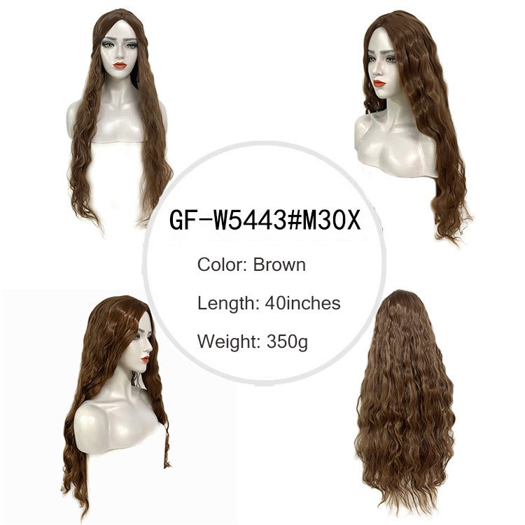 100cm Female Long Curly Hair Kanekalon Beyonce Wig 1 Meter Wig 40 Inches