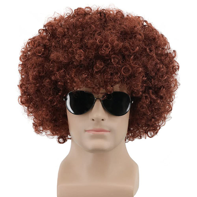 Export to the USA: Men's Black Explosion-Style Full-Head Synthetic Wig for Cross-Border Sales